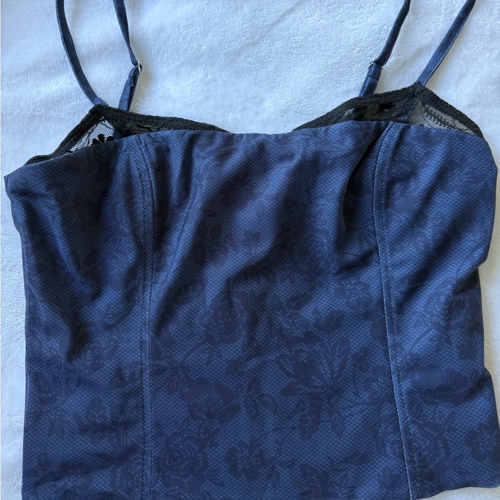 Edikted Black Camisole with Pink Label